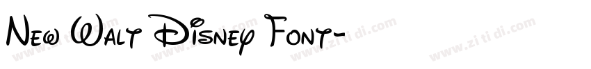 New Walt Disney Font字体转换